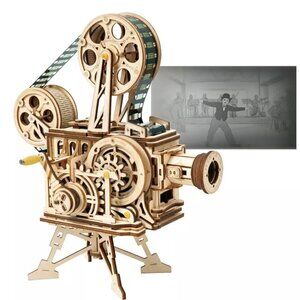 ROKR Vitascope 3D Puzzle Vintage Film Projector NWT
